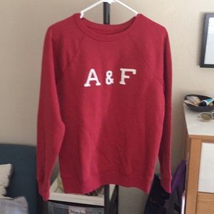 Red A&after crew sweater